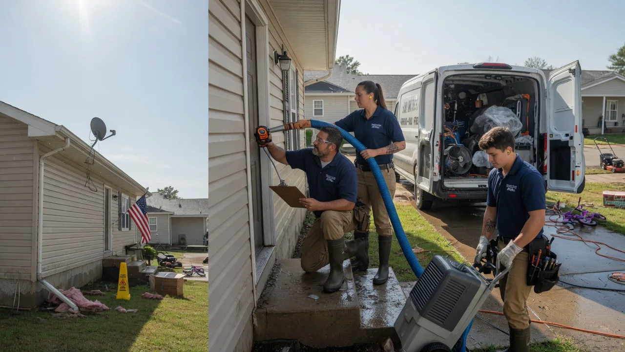 Ceiling Water Damage Restoration in Mounds, IL near me